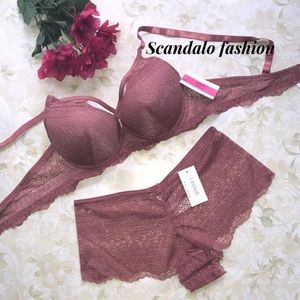 Set Push up Bra Gentle & cheeky Lace. NWT